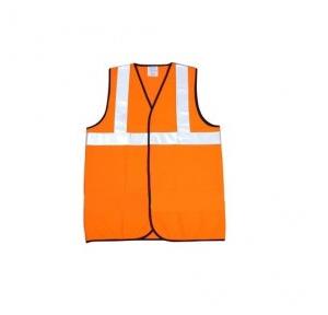 Heapro White Tape Safety Jacket, NOM 006